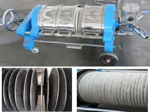 不銹鋼臥式硅藻土白酒過濾機(jī)