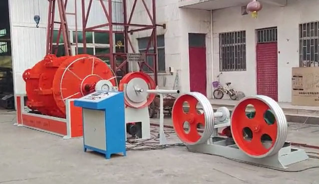 PLC成纜機(jī)CL400-1+6GR型試機(jī)現(xiàn)場