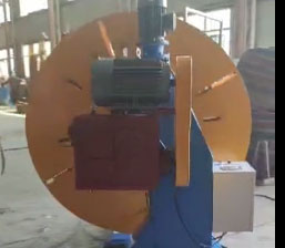 電纜活盤收卷機HP1600型試機現(xiàn)場